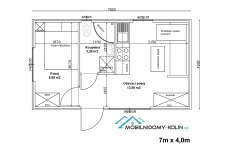 Půdorys Family 7x4 m