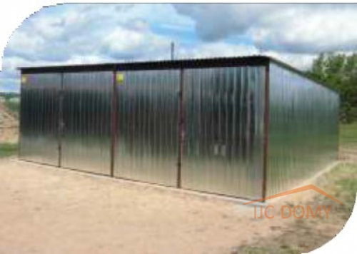Plechová garáž 6 x 6 m
